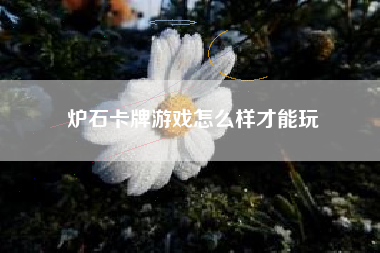 炉石卡牌游戏怎么样才能玩  第1张