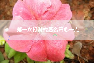 第一次打游戏怎么开心一点
