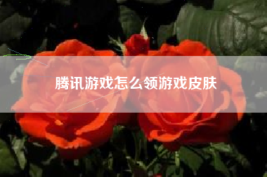 腾讯游戏怎么领游戏皮肤