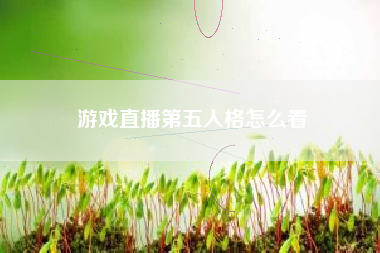 游戏直播第五人格怎么看