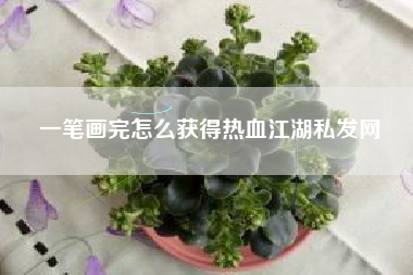 一笔画完怎么获得热血江湖私发网