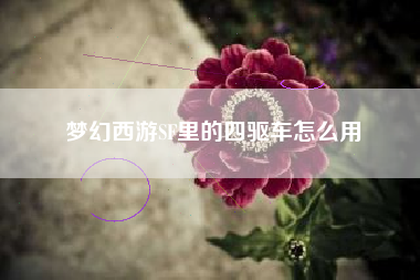 梦幻西游SF里的四驱车怎么用