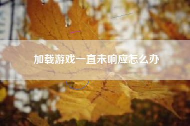 加载游戏一直未响应怎么办  第1张