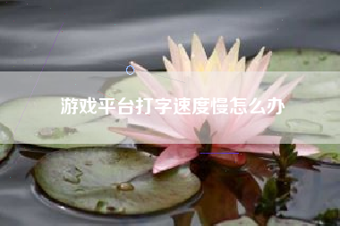 游戏平台打字速度慢怎么办  第1张