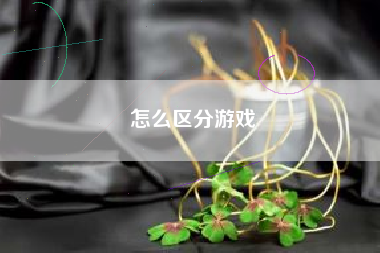怎么区分游戏
