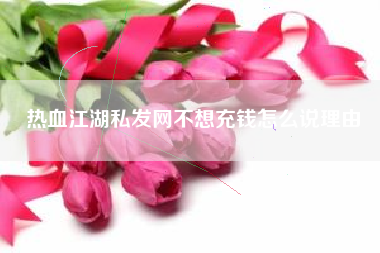 热血江湖私发网不想充钱怎么说理由