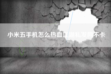 小米五手机怎么热血江湖私发网不卡