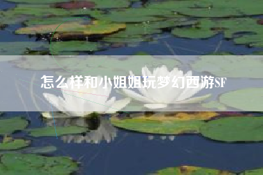怎么样和小姐姐玩梦幻西游SF