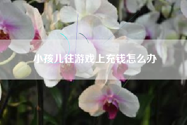 小孩儿往游戏上充钱怎么办