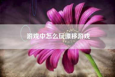 游戏中怎么玩漂移游戏  第1张