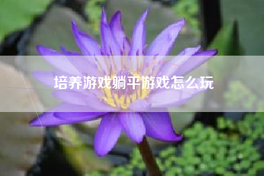 培养游戏躺平游戏怎么玩